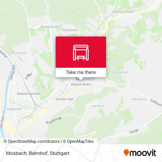 Карта Mosbach, Bahnhof