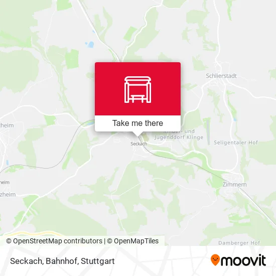 Карта Seckach, Bahnhof