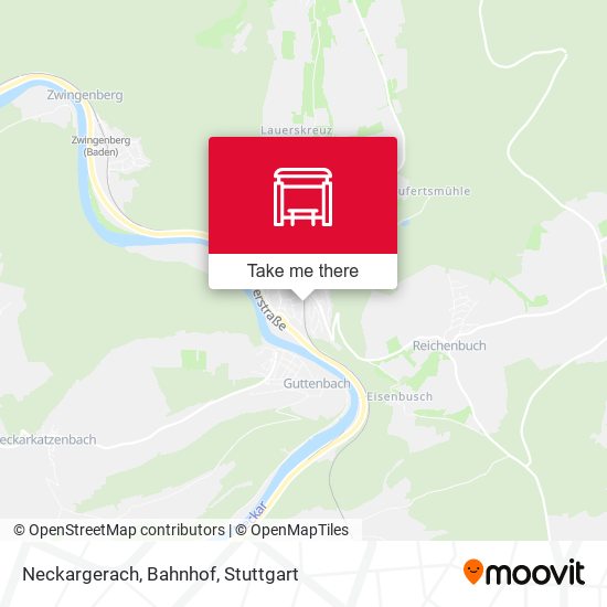 Карта Neckargerach, Bahnhof