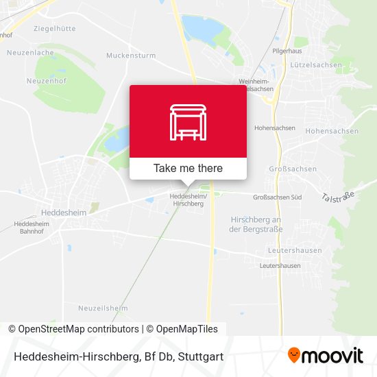 Карта Heddesheim-Hirschberg, Bf Db