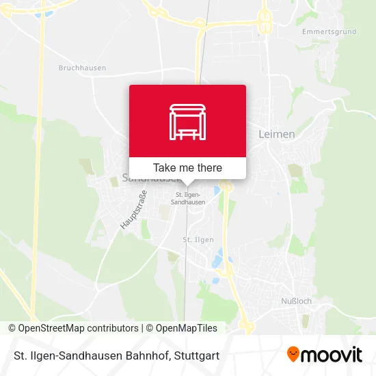 Карта St. Ilgen-Sandhausen Bahnhof
