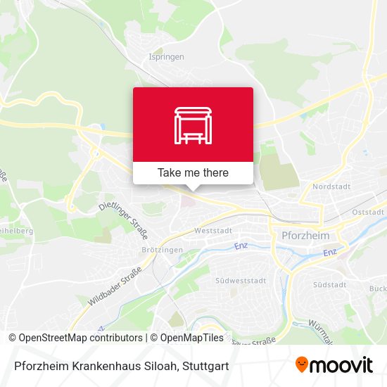 Pforzheim Krankenhaus Siloah map
