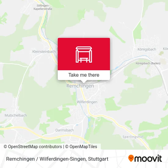 Карта Remchingen / Wilferdingen-Singen