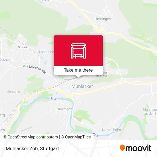 Карта Mühlacker Zob