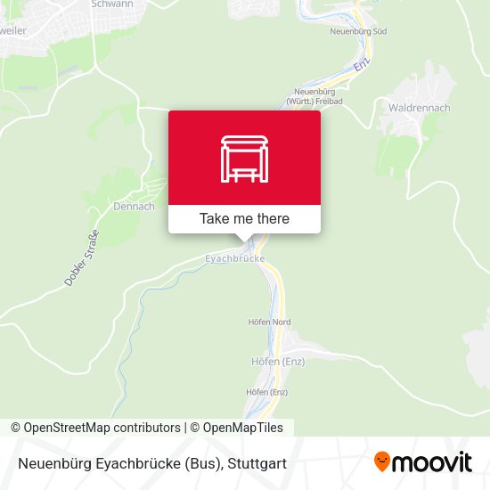 Neuenbürg Eyachbrücke (Bus) map