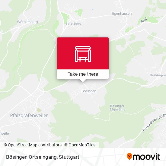 Bösingen Ortseingang map