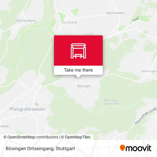 Карта Bösingen Ortseingang
