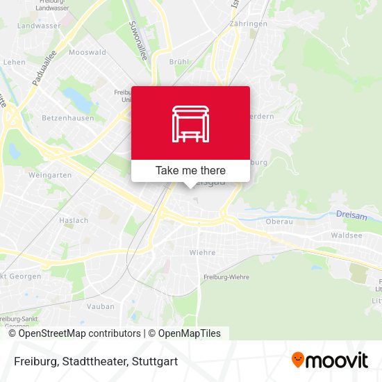 Карта Freiburg, Stadttheater