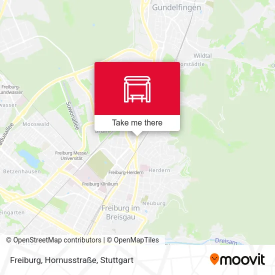 Карта Freiburg, Hornusstraße