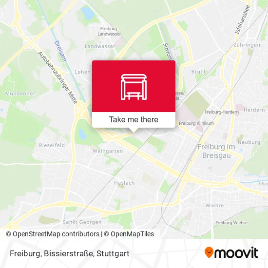 Карта Freiburg, Bissierstraße