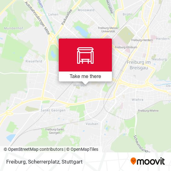 Freiburg, Scherrerplatz map