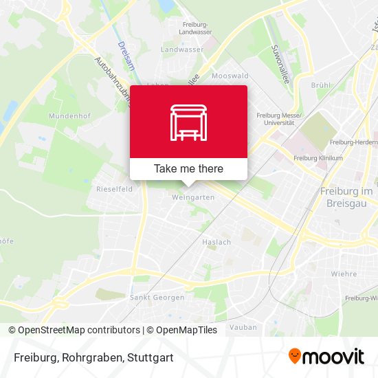 Карта Freiburg, Rohrgraben