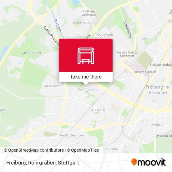 Карта Freiburg, Rohrgraben