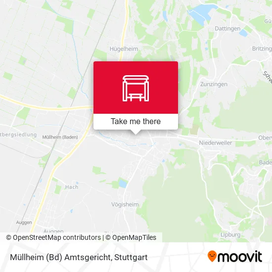 Карта Müllheim (Bd) Amtsgericht