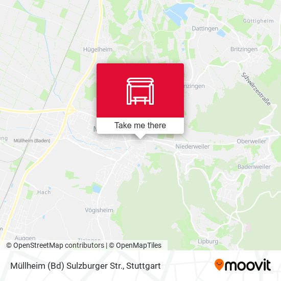 Карта Müllheim (Bd) Sulzburger Str.