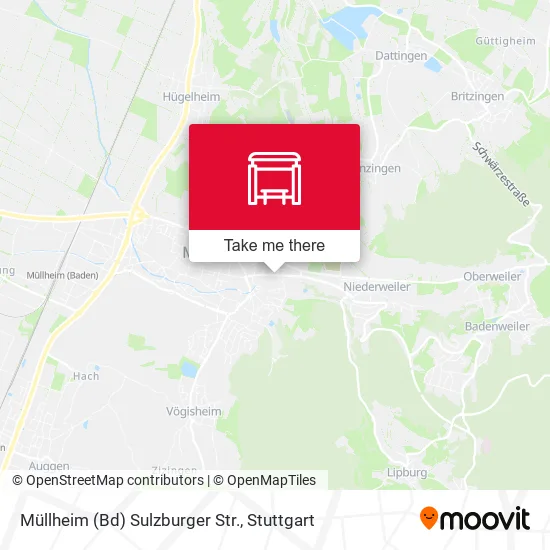 Карта Müllheim (Bd) Sulzburger Str.