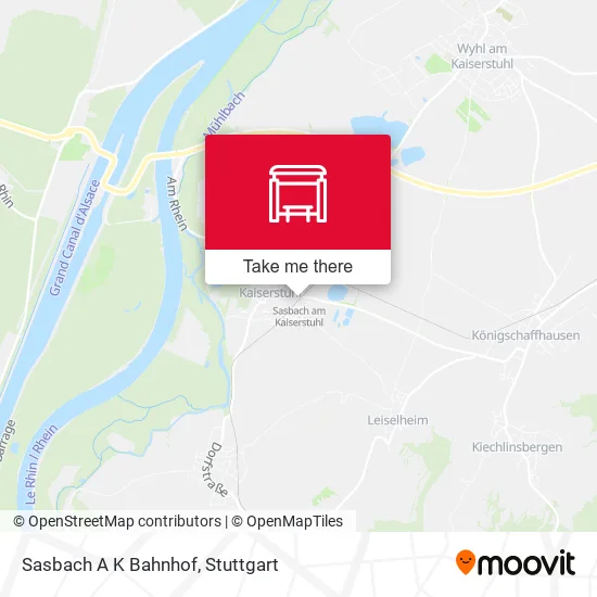 Карта Sasbach A K Bahnhof