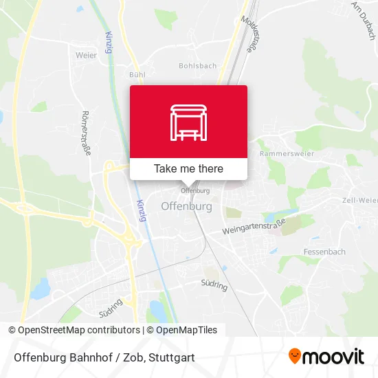 Карта Offenburg Bahnhof / Zob