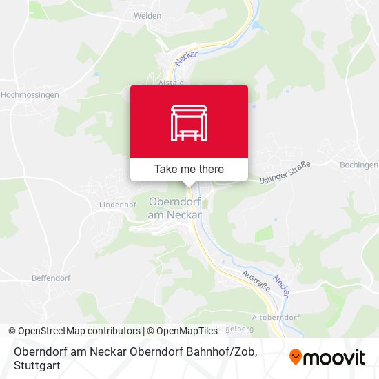 Oberndorf am Neckar Oberndorf Bahnhof / Zob map