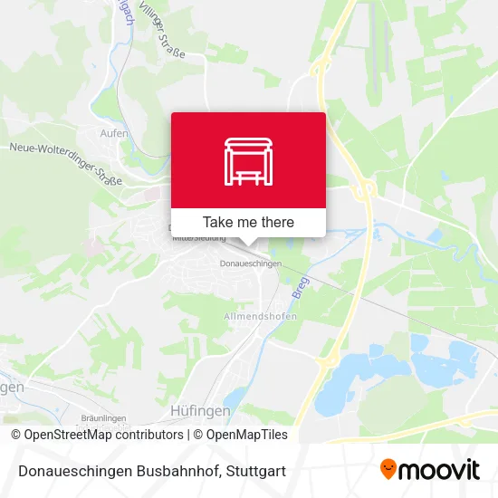 Карта Donaueschingen Busbahnhof
