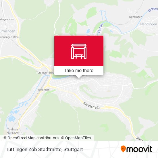 Tuttlingen Zob Stadtmitte map