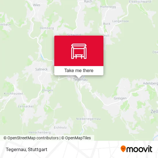 Карта Tegernau