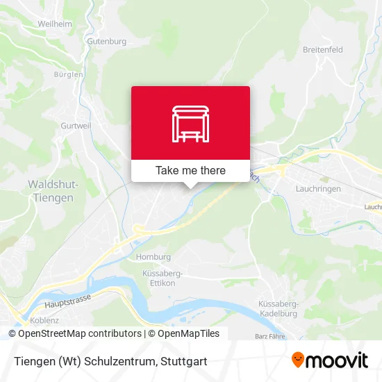 Карта Tiengen (Wt) Schulzentrum