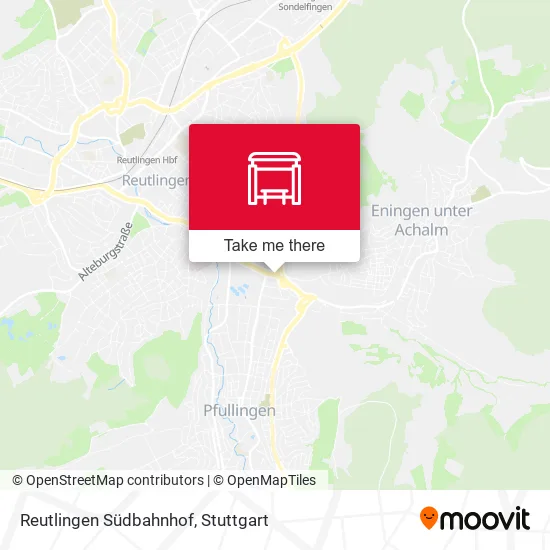 Карта Reutlingen Südbahnhof