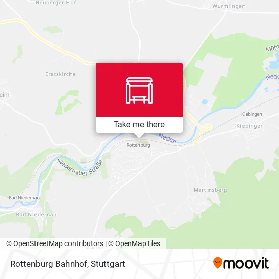Карта Rottenburg Bahnhof