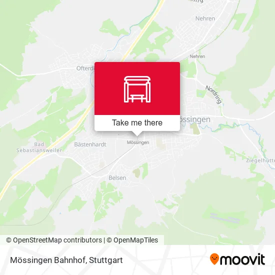 Карта Mössingen Bahnhof