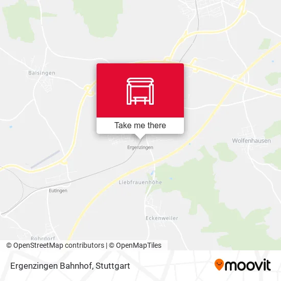 Карта Ergenzingen Bahnhof