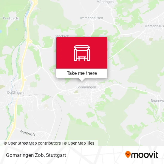 Карта Gomaringen Zob