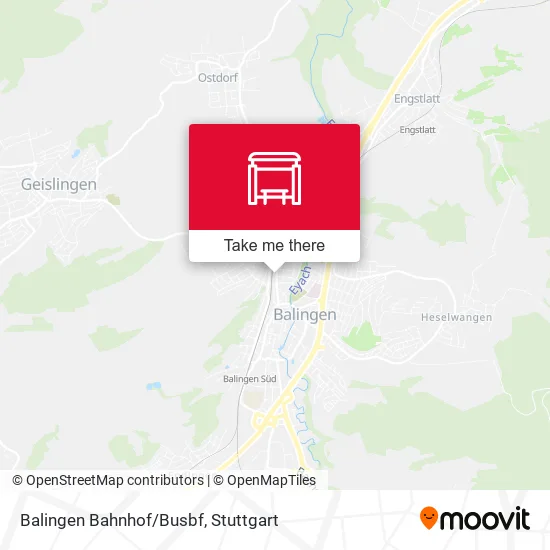Карта Balingen Bahnhof/Busbf
