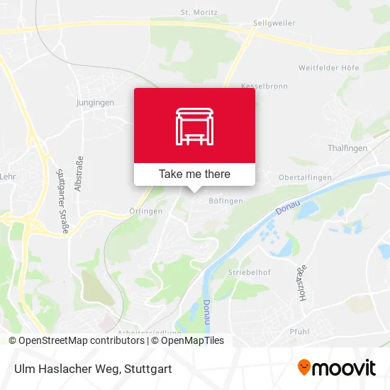 Ulm Haslacher Weg map