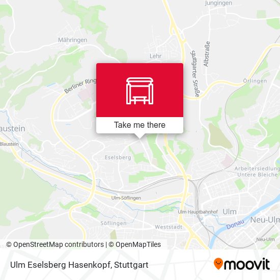 Ulm Eselsberg Hasenkopf map