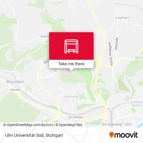 Карта Ulm Universität Süd