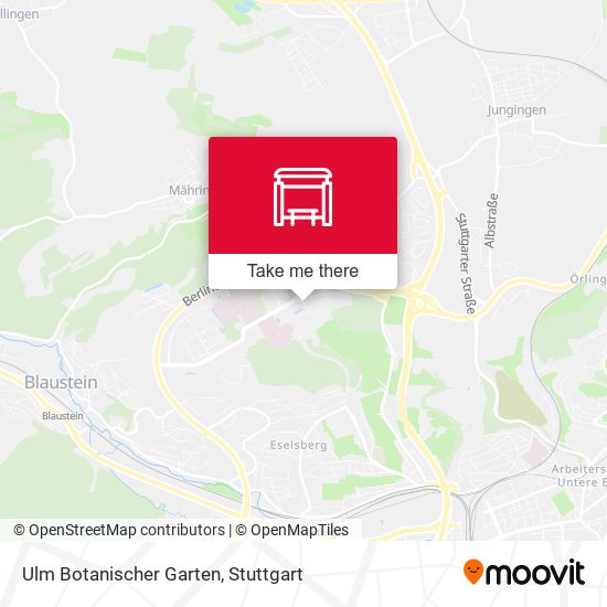 Ulm Botanischer Garten map