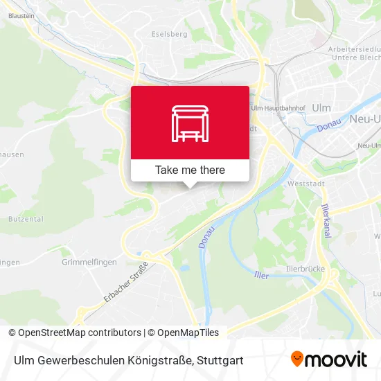 Карта Ulm Gewerbeschulen Königstraße