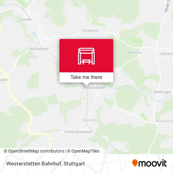 Карта Westerstetten Bahnhof
