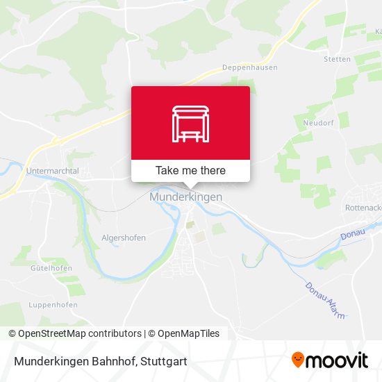 Munderkingen Bahnhof map