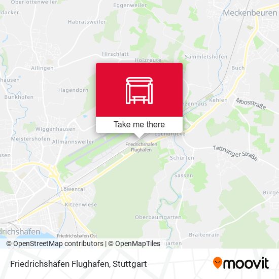 Friedrichshafen Flughafen map