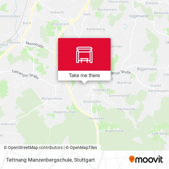 Tettnang Manzenbergschule map