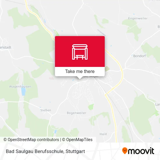 Карта Bad Saulgau Berufsschule