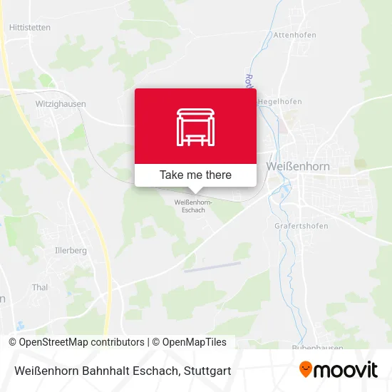 Карта Weißenhorn Bahnhalt Eschach
