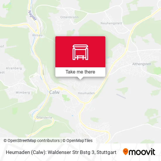 Карта Heumaden (Calw): Waldenser Str Bstg 3