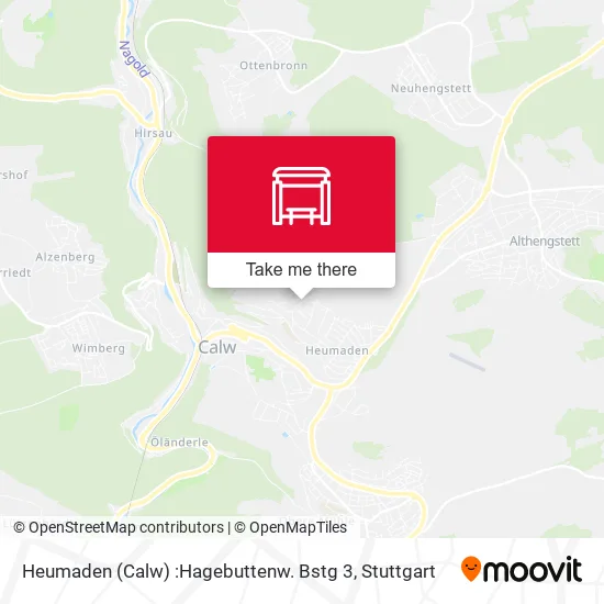 Карта Heumaden (Calw) :Hagebuttenw. Bstg 3