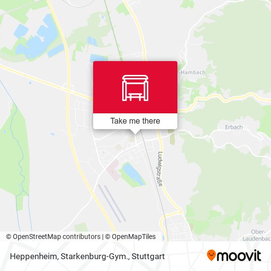 Heppenheim, Starkenburg-Gym. map