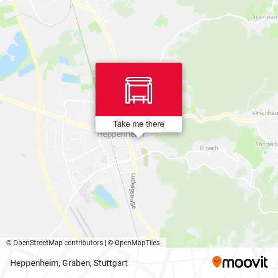 Карта Heppenheim, Graben