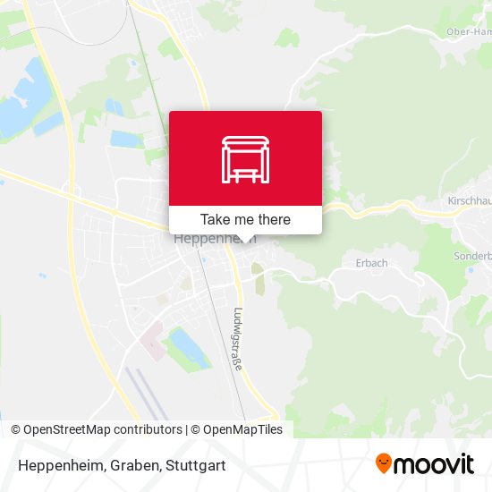 Карта Heppenheim, Graben