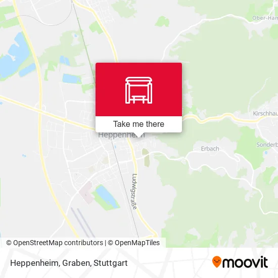 Карта Heppenheim, Graben